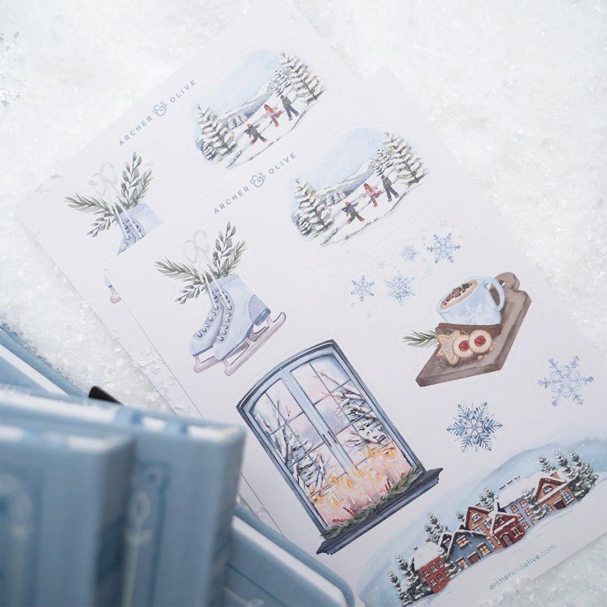 Archer & Olive Stickers - Snowflake Storybook - 24Papershop