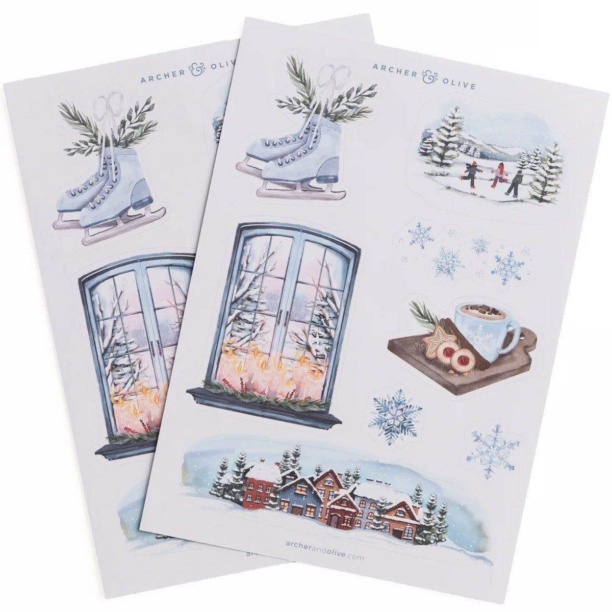 Archer & Olive Stickers - Snowflake Storybook - 24Papershop