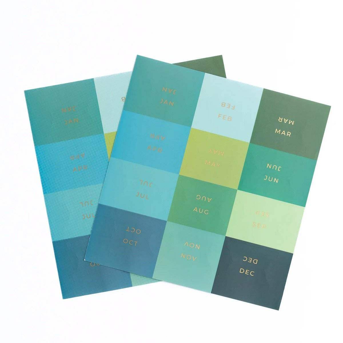 Archer & Olive Vinyl Planner Tabs - Blues & Greens - 24Papershop