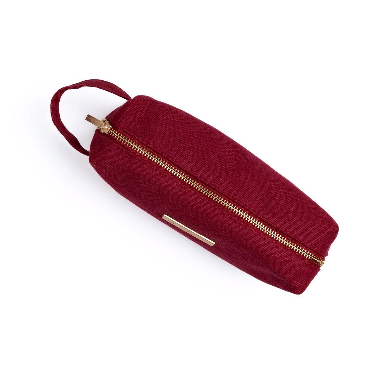 Archer & Olive Zipper Pouch Canvas - Maroon - 24Papershop