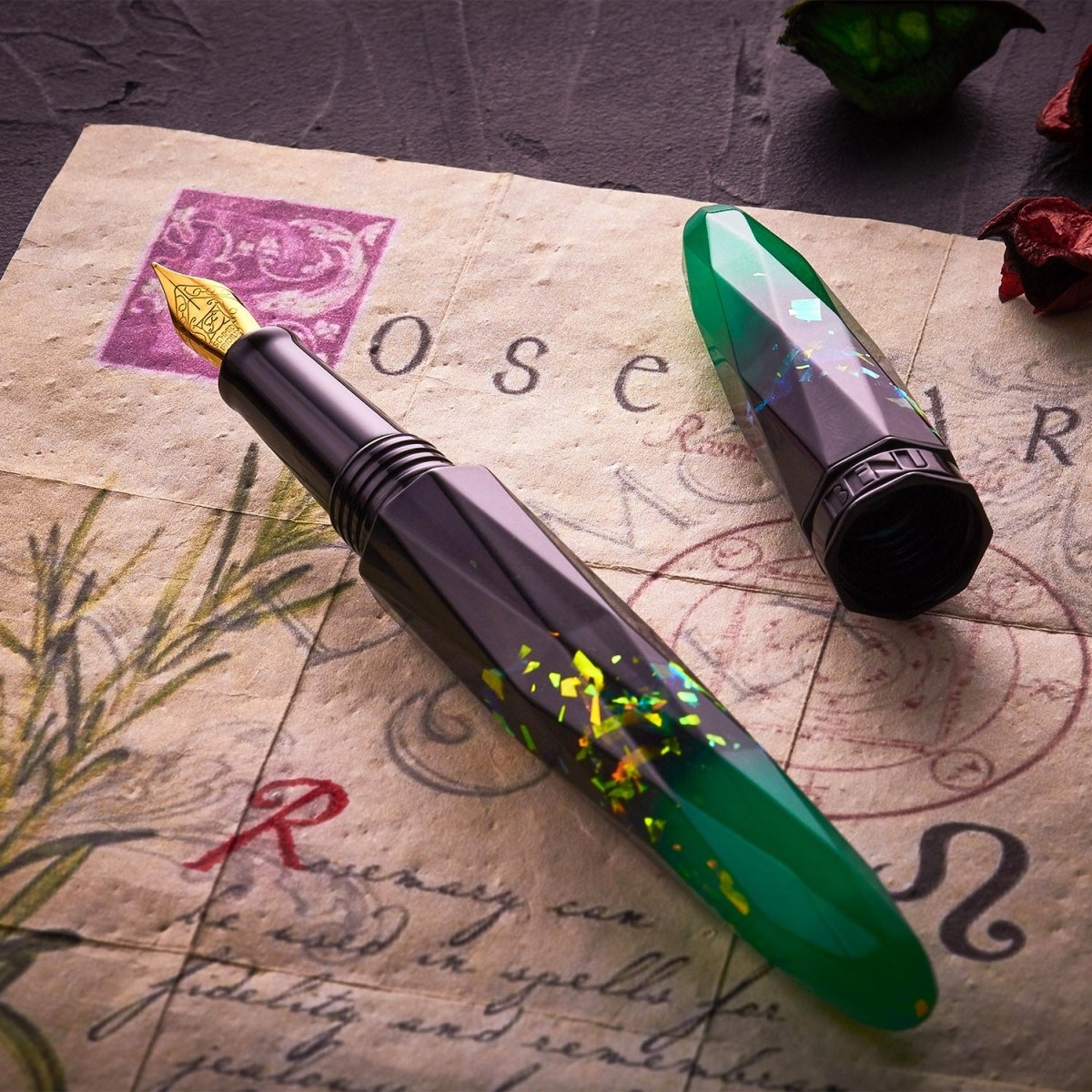 BENU Fountain Pen Briolette - Luminous Jade - 24Papershop