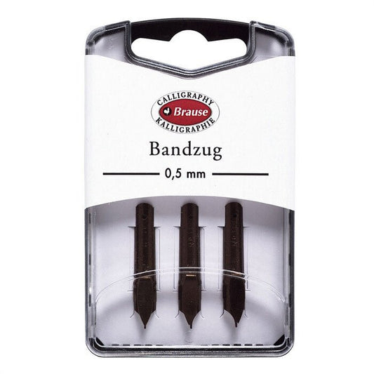 Brause Bandzug Pennen pak per 3 stuks - 0,5mm - 24Papershop