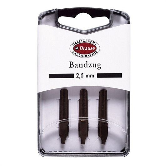 Brause Bandzug Pennen pak per 3 stuks - 2,5mm - 24Papershop