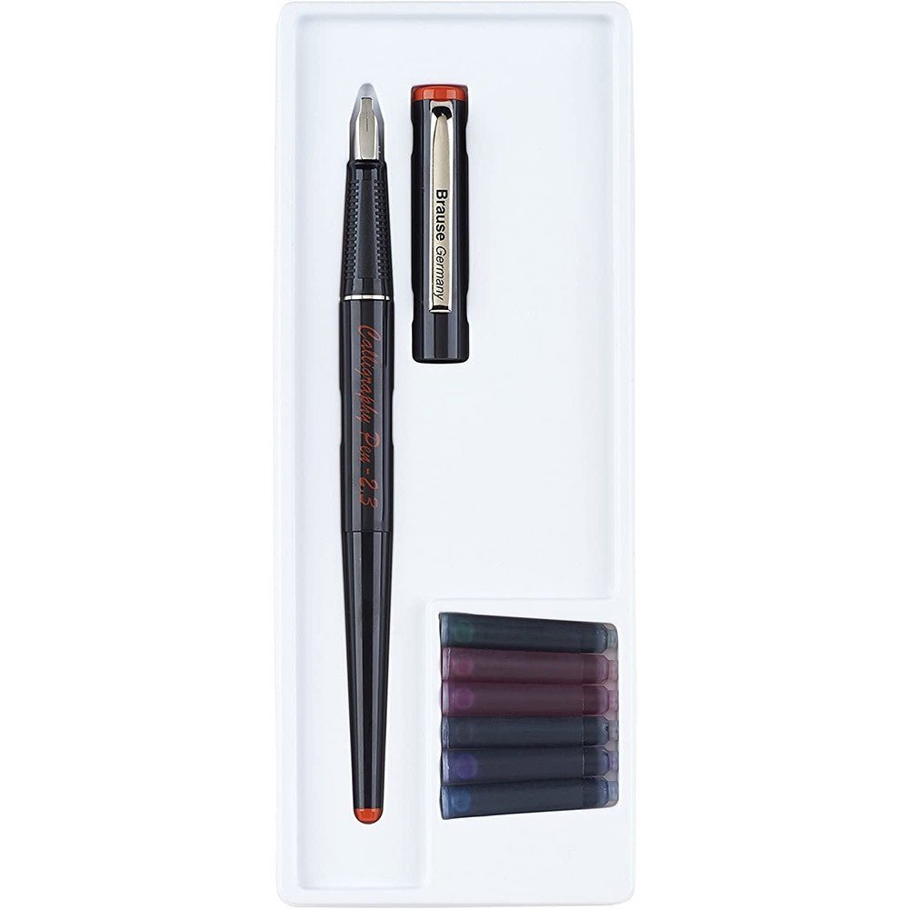 Brause Kalligrafeer Vulpen - 2.3mm - Zwart - 24Papershop