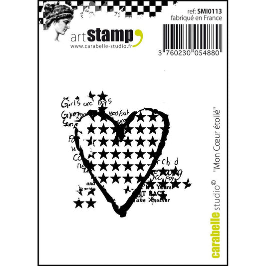 Carabelle Studio Cling Stamp Mini Mon Coeur Etoile - 24Papershop