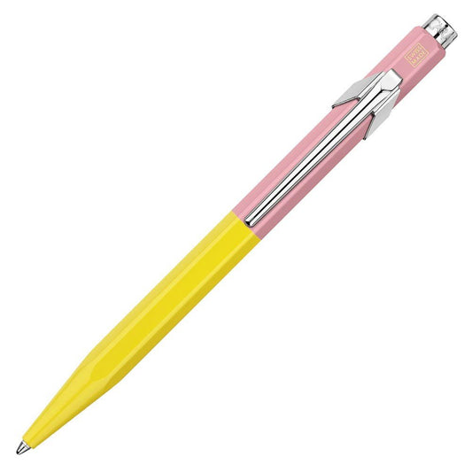 Caran d'Ache 849 Balpen Paul Smith - Chartreuse Yellow & Rose Pink - 24Papershop