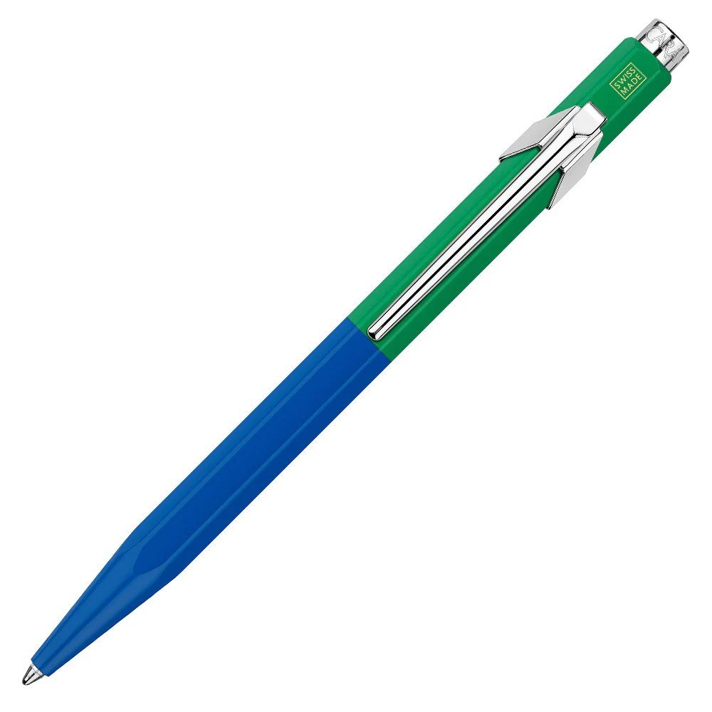 Caran d'Ache 849 Balpen Paul Smith - Cobalt Blue & Emerald Green - 24Papershop