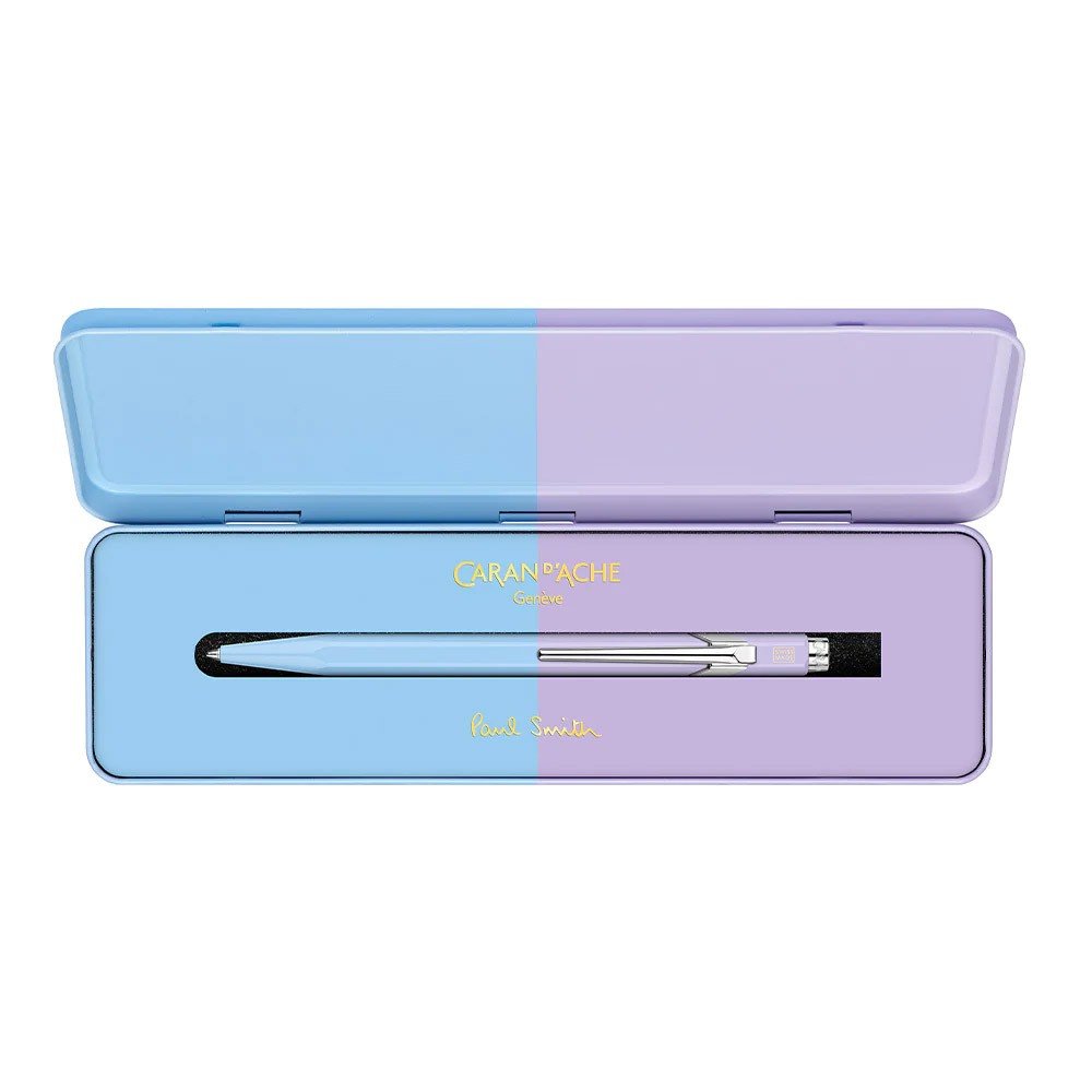 Caran d'Ache 849 Balpen Paul Smith - Sky Blue & Lavender - 24Papershop