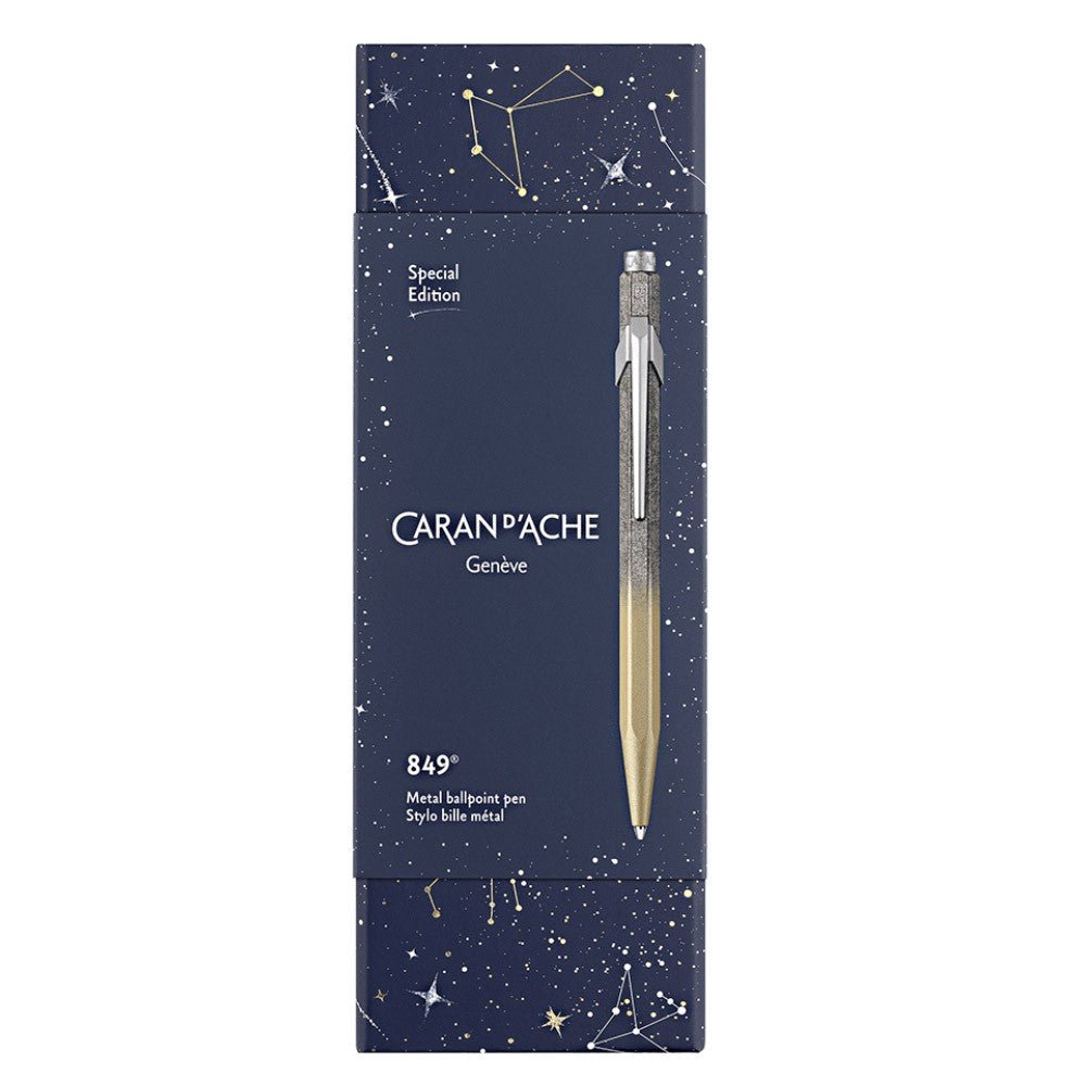 Caran d'Ache 849 Cosmic Blue Balpen - Gilded - 24Papershop