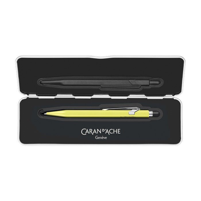 Caran d'Ache 849 Fluorescent Yellow Pastel Balpen LE - 24Papershop