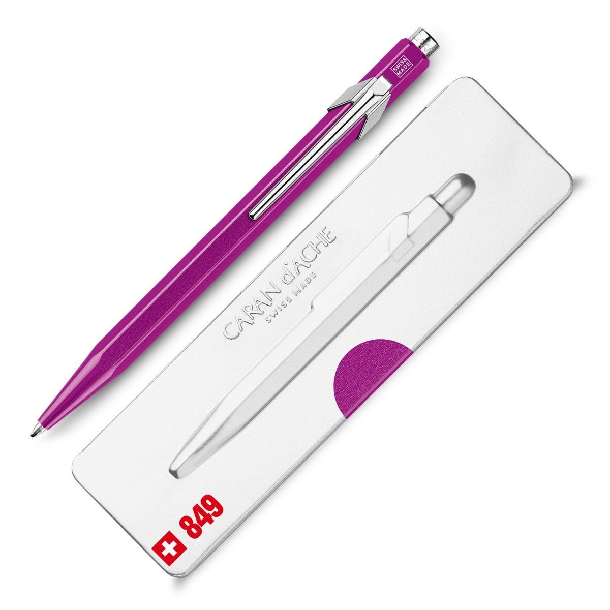 Caran d'Ache 849 Metal - X Balpen - Violet - 24Papershop