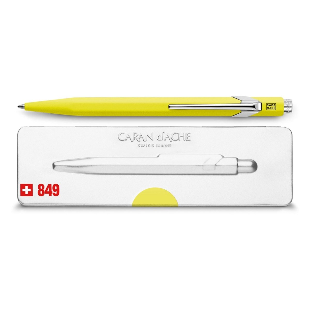 Caran d'Ache 849 PopLine Pen - Neon Geel - 24Papershop