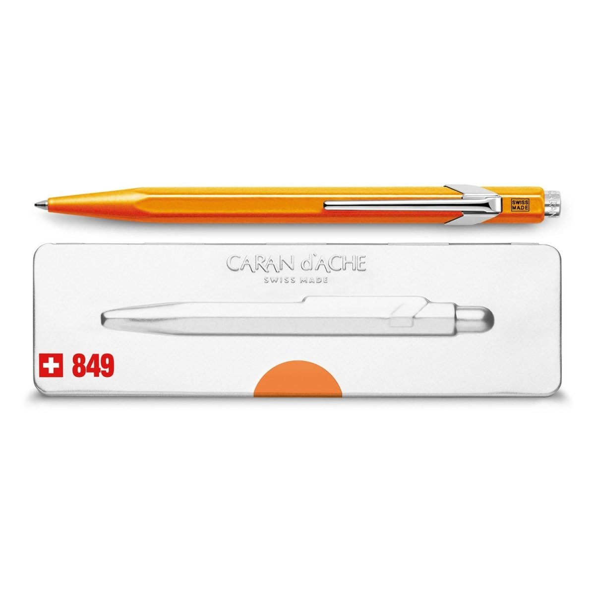 Caran d'Ache 849 PopLine Pen - Neon Oranje - 24Papershop