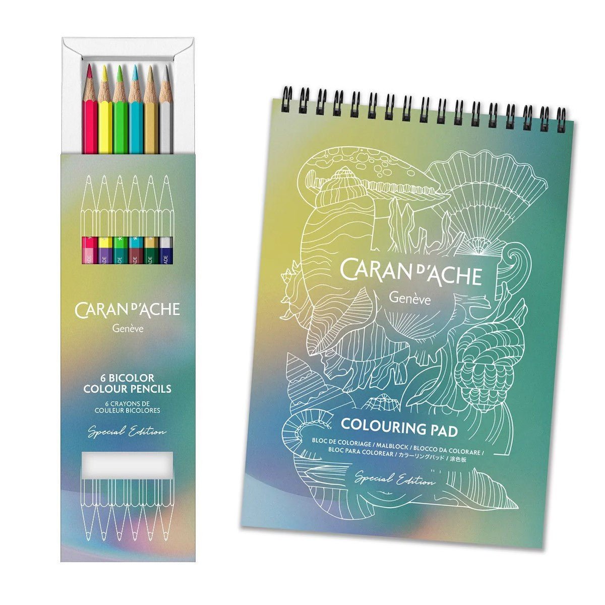 Caran d'Ache Claim Your Style - Combi Pencils & Colouring Pad [Special Edition] - 24Papershop