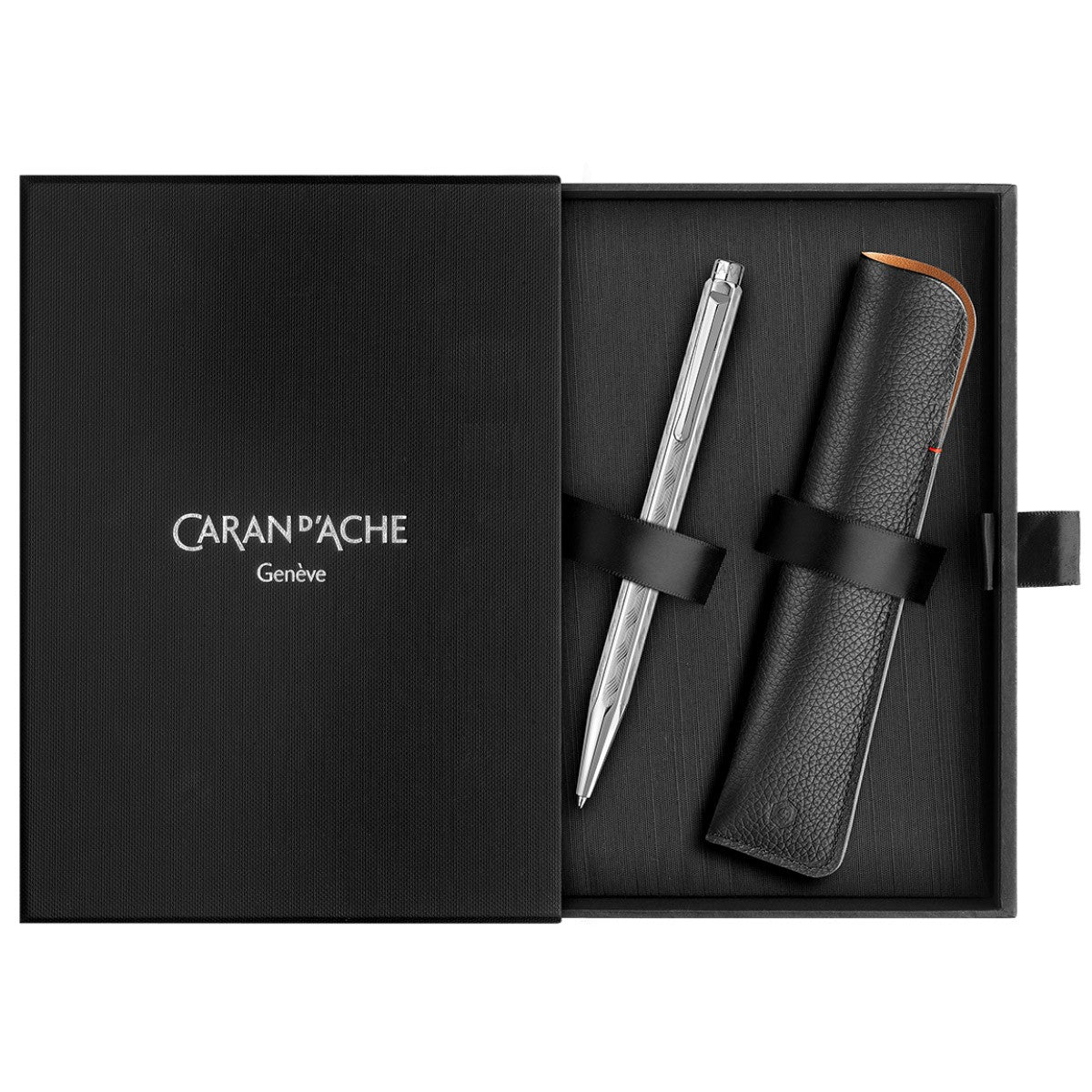 Caran d'Ache Ecridor Tressé Set Ballpoint & Leather Case - 24Papershop