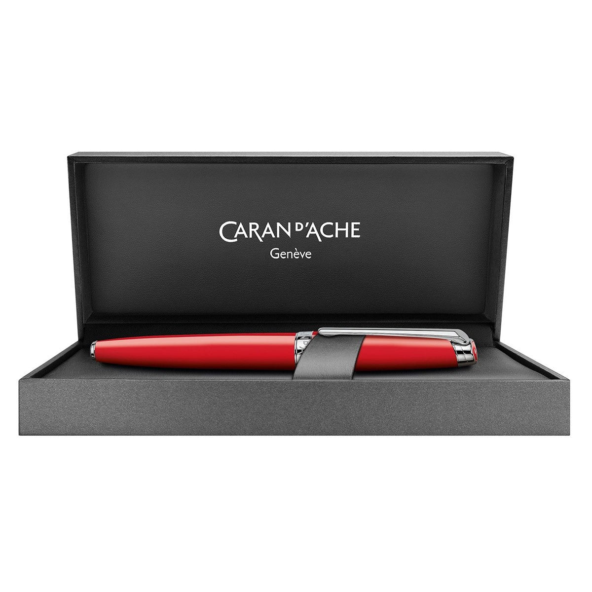 Caran d'Ache Fountain Pen Léman CT - Scarlet Red - 24Papershop