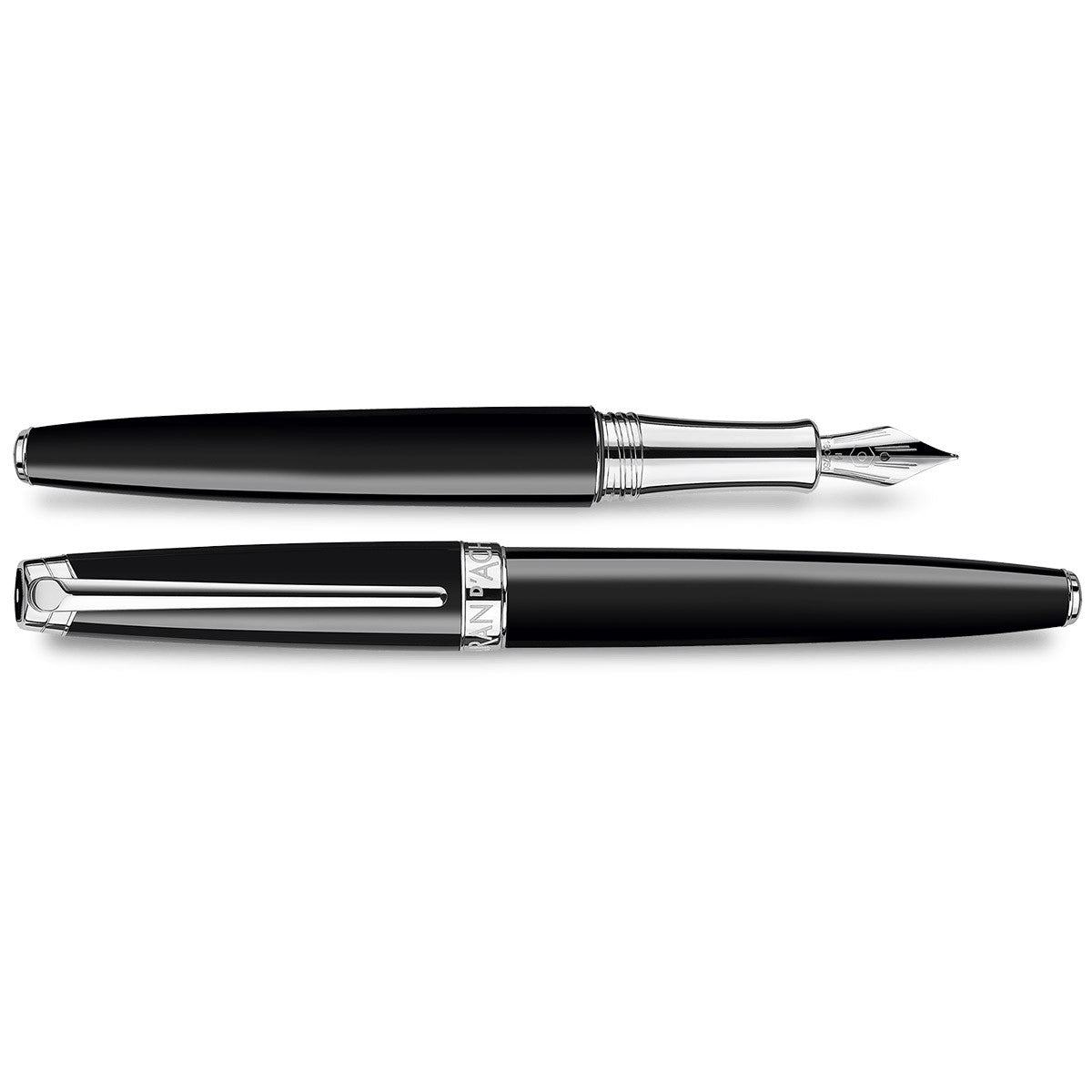 Caran d'Ache Fountain Pen Léman Ebony CT - Black - 24Papershop