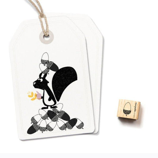 Cats on Appletrees Mini Stamp - Acorn [White] - 24Papershop