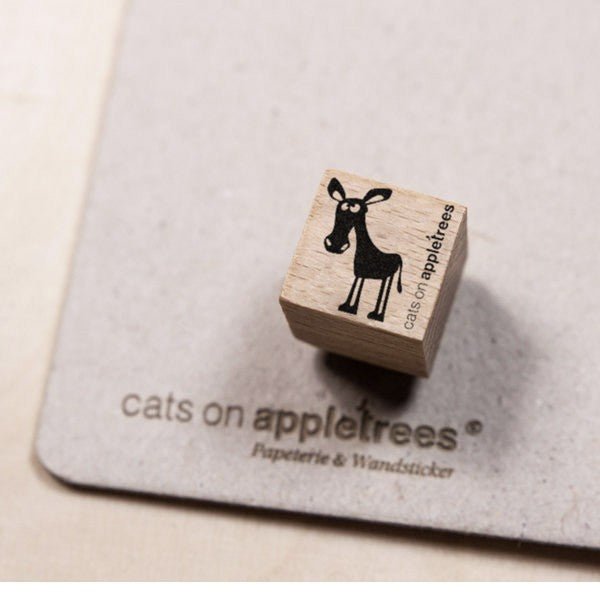 Cats on Appletrees Mini Stamp - Balthasar the Donkey - 24Papershop