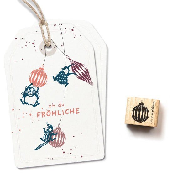 Cats on Appletrees Mini Stamp - Christmas Ball 8 - 24Papershop