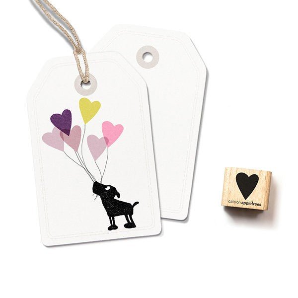 Cats on Appletrees Mini Stamp - Heart [Small] - 24Papershop