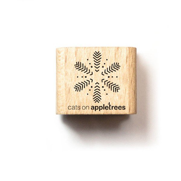 Cats on Appletrees Mini Stamp Snowflake 1 - 24Papershop