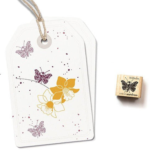 Cats on Appletrees Mini Stamp Wilhelm the Butterfly - 24Papershop