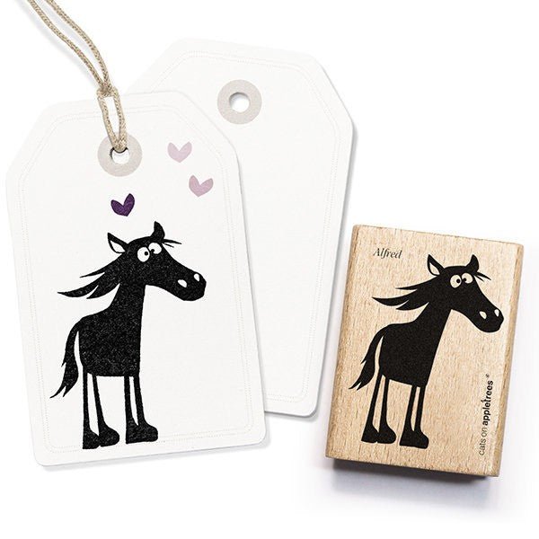 Cats on Appletrees Stamp Alfred the Horse - 24Papershop