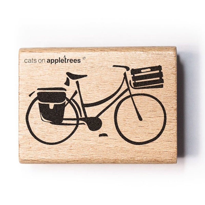 Cats on Appletrees Stamp Bicycle 2 - Dutch Bike - 24Papershop