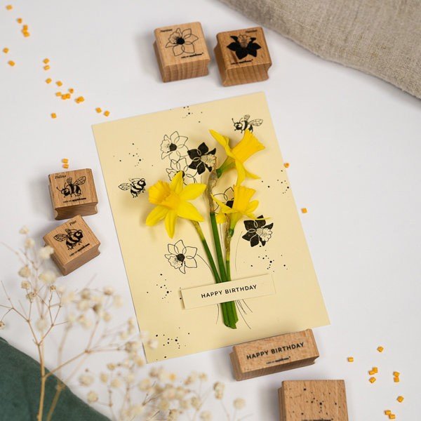 Cats on Appletrees Stamp - Blossom 26 Narcissus 1 - 24Papershop