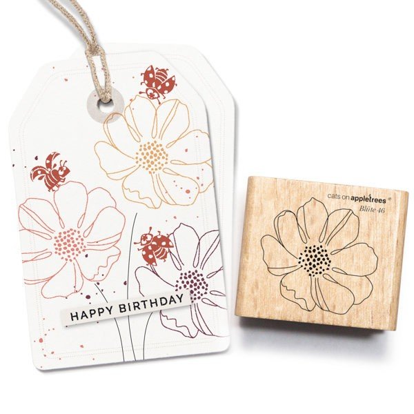 Cats on Appletrees Stamp - Blossom 46 Cosmea - 24Papershop