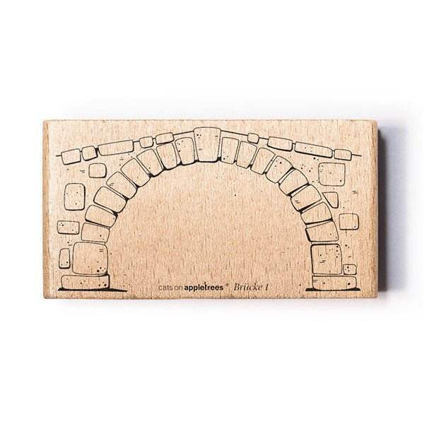 Cats on Appletrees Stamp - Bridge 1 flat - 24Papershop