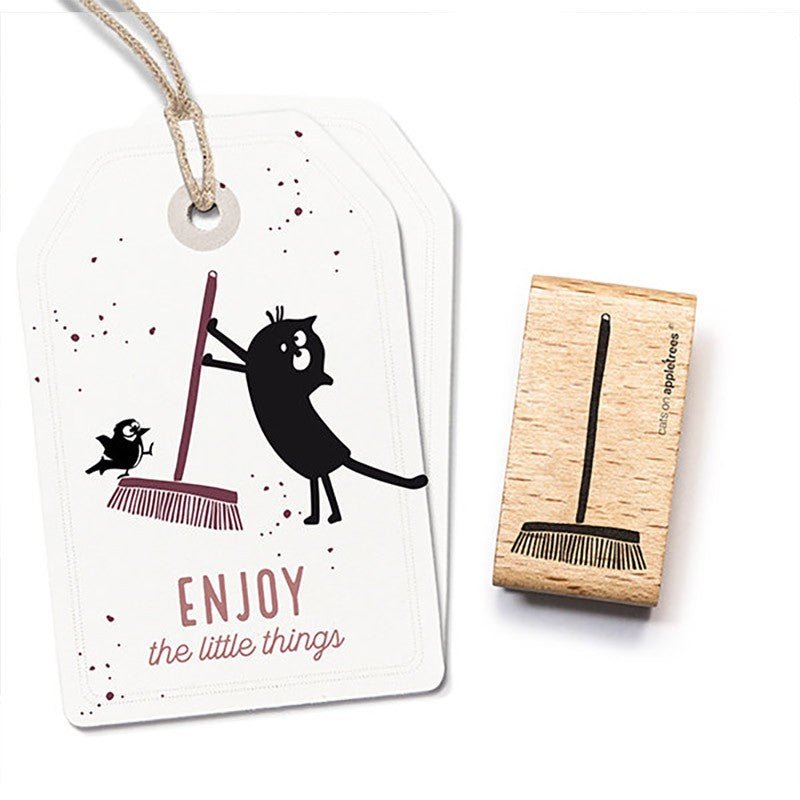 Cats on Appletrees Stamp Broom - 24Papershop