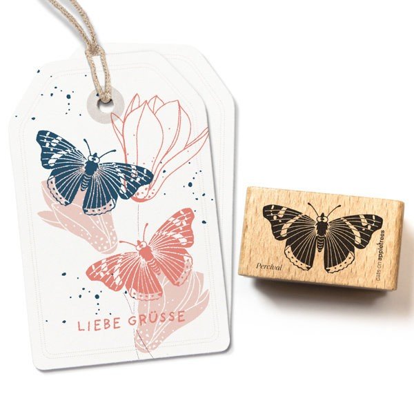 Cats on Appletrees Stamp - Butterfly Percival - 24Papershop