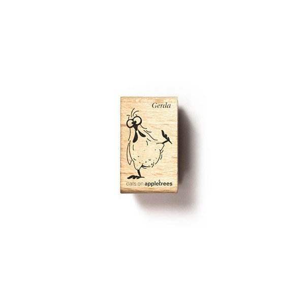 Cats on Appletrees Stamp - Chicken Gerda - 24Papershop