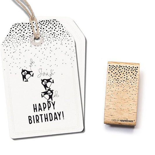 Cats on Appletrees Stamp - Confetti Rain - 24Papershop