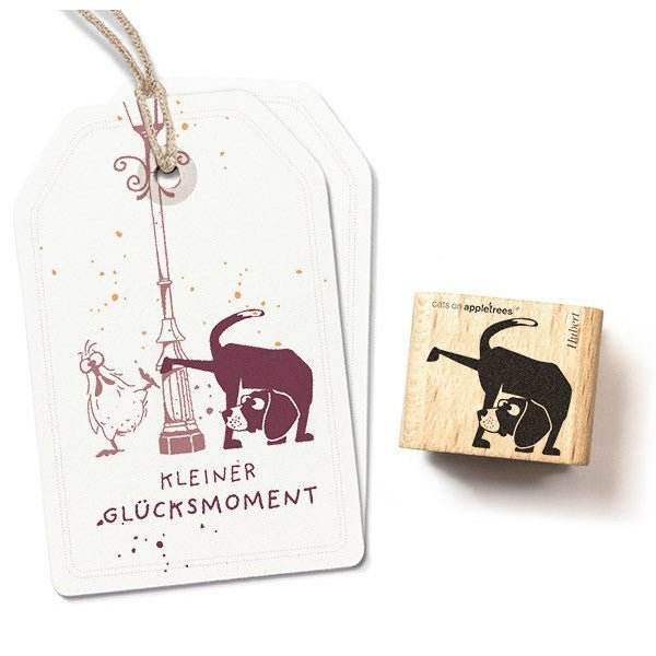 Cats on Appletrees Stamp - Dog Hubert - 24Papershop