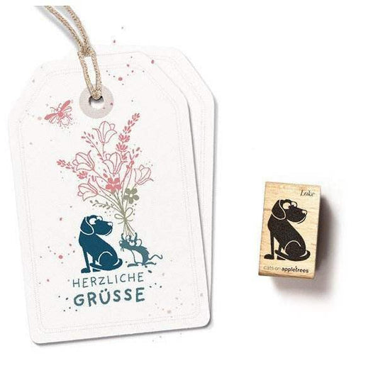 Cats on Appletrees Stamp - Dog Loke - 24Papershop