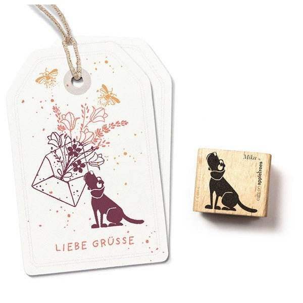 Cats on Appletrees Stamp - Dog Mika - 24Papershop