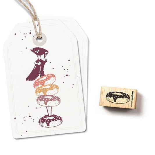 Cats on Appletrees Stamp Donut - 24Papershop