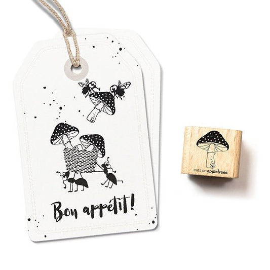 Cats on Appletrees Stamp - Fly Mushroom - 24Papershop