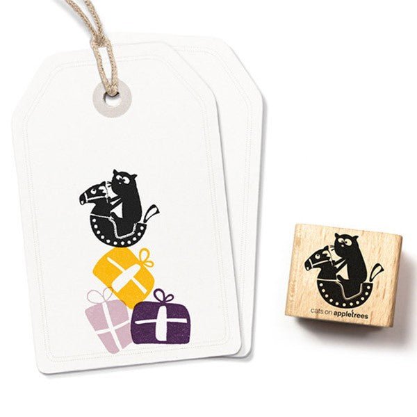 Cats on Appletrees Stamp Frida & Rocking Horse - 24Papershop