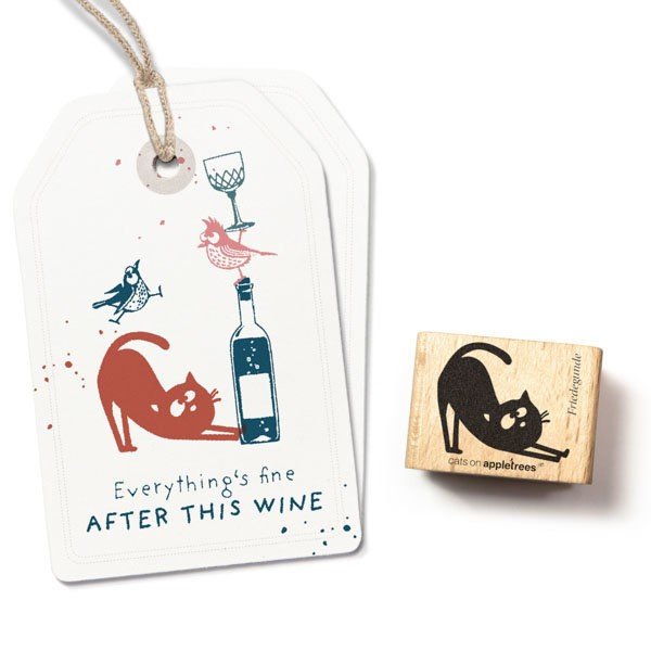 Cats on Appletrees Stamp - Friedegunde with Cat Hump - 24Papershop