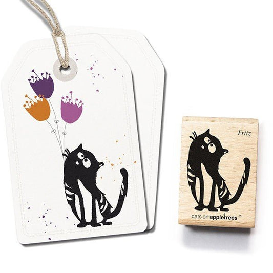 Cats on Appletrees Stamp - Fritz the Cat - 24Papershop