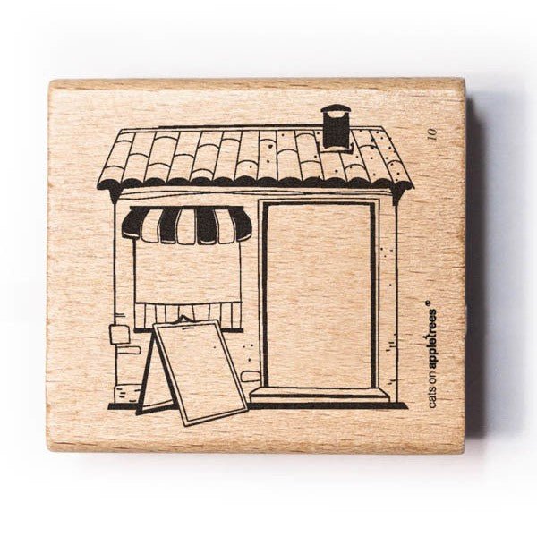 Cats on Appletrees Stamp - House 10 Outline - 24Papershop