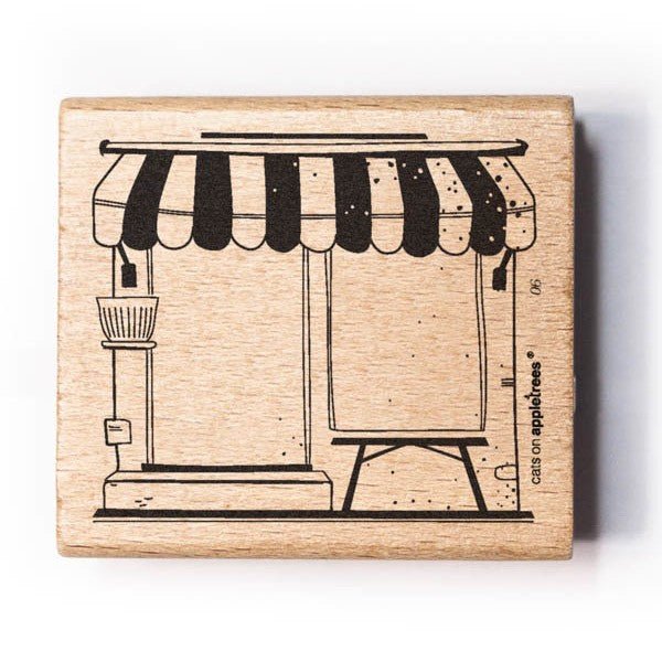 Cats on Appletrees Stamp - House 6 Outline - 24Papershop