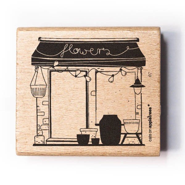 Cats on Appletrees Stamp - House 7 Outline - 24Papershop