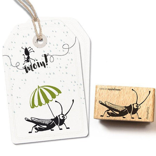 Cats on Appletrees Stamp Humphrey the Grasshopper - 24Papershop