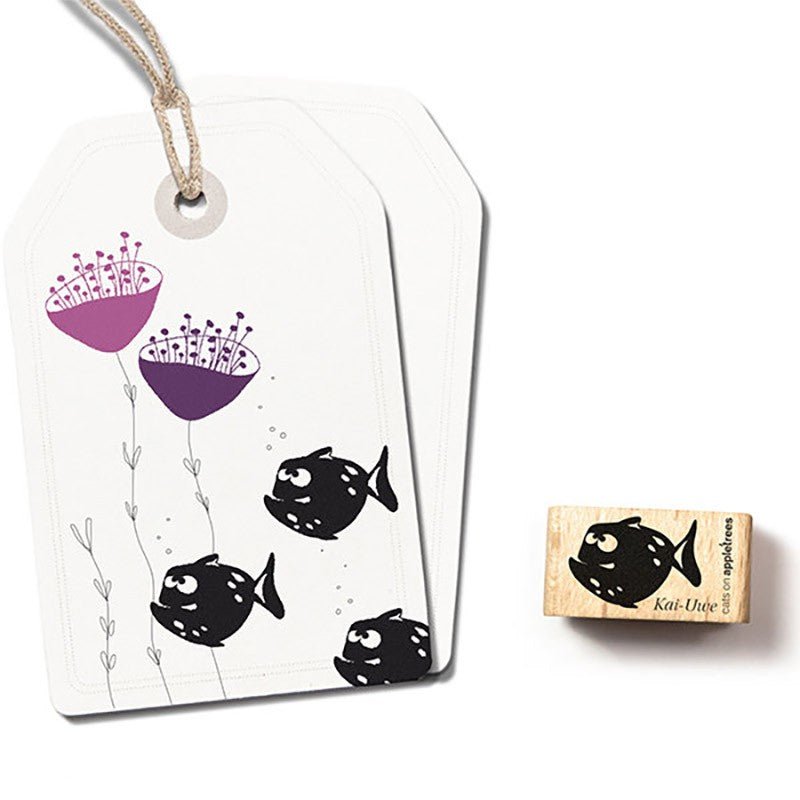 Cats on Appletrees Stamp Kai - Uwe the Fish - 24Papershop