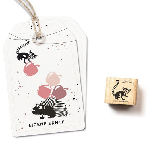 Cats on Appletrees Stamp Lemur Haruna - 24Papershop